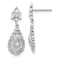 thumbnail image 3 of 14K White Gold Diamond Earrings (0.06Ct), 3 of 4