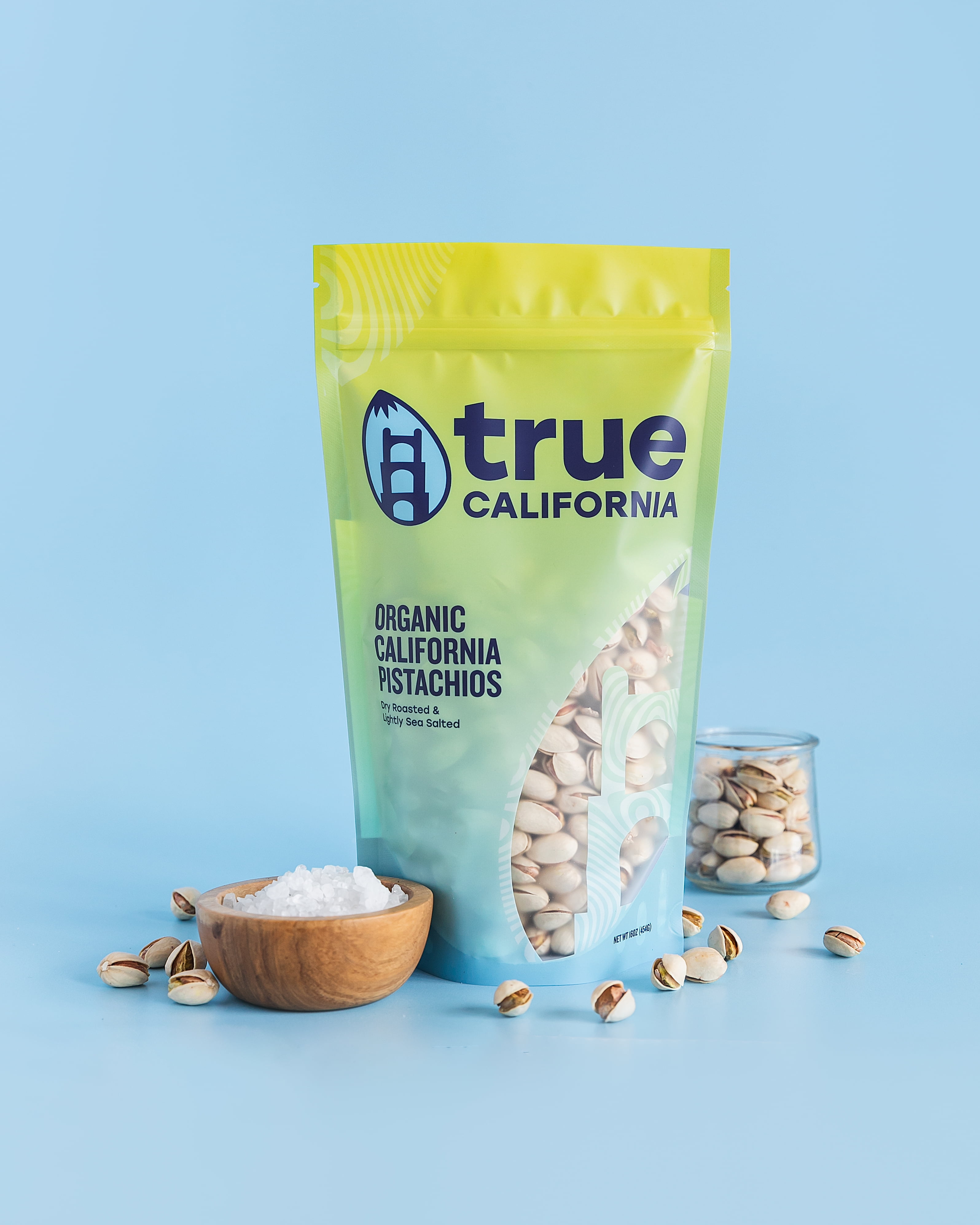 True California Organic American Pistachios, Dry Roasted & Lightly Sea Salted, In Shell (2 LB)