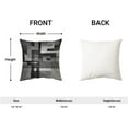 thumbnail image 6 of Black White Grey Pillow Covers 18x18, Abstract Art Outdoor Decorative Throw Pillows for Couch, Modern Geometry Decor Cushion Cover 2 Pcs Soft Farmhouse Square Pillowcase for Bed Car Safa, 6 of 6