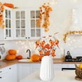 thumbnail image 4 of Décorations d'Halloween Extérieures Fausse Feuille d'Érable Citrouille Décor Accent de Récolte de l'Action de Grâce Décorations d'Halloween pour Maison, 4 of 6