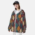 thumbnail image 3 of Lsque Autumn Leaves UPF 50+ Lightweight Sun Protection Men's Women's Long Sleeve Shirt, Hoodie Performance -3X-Large, 3 of 9
