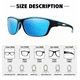 thumbnail image 3 of Gafas De Sol Para Hombre Deportiva Negro, 3 of 5