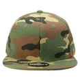 thumbnail image 2 of Decky 1047 6 Panel High Profile Structured Camo Snapback Hat-Woodland, 2 of 6