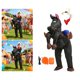 thumbnail image 5 of Disfraz de caballo inflable para actuación en el escenario, Año Nuevo, Pascua, traje de caballo para montar Negro, 5 of 9