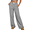 A-Black, variant on Womens Gingham Pants Wide Leg Casual Lounge Bottoms Ladies Fall Trousers with Pocket