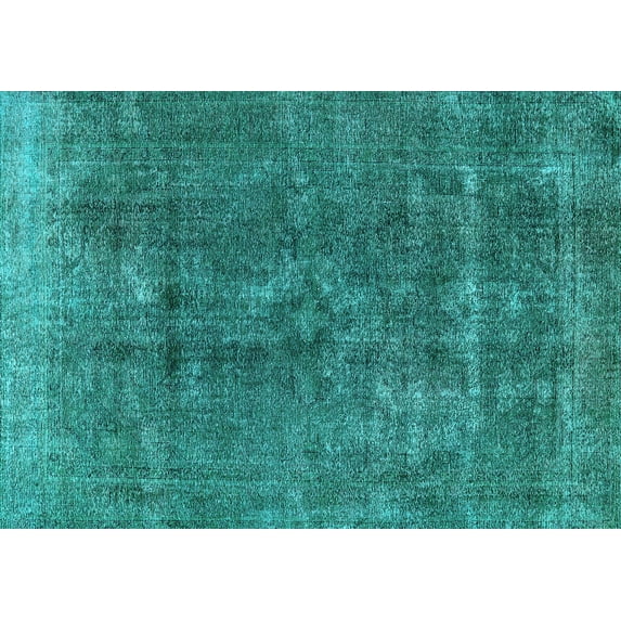 Ahgly Company Indoor Rectangle Oriental Light Blue Industrial Area Rugs, 2' x 4'