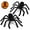 black*2, variant on Halloween Spider Decoration Fake Giant Spider Light up Realistic Black Hairy Spider for Spooky Halloween Party Supplies Outdoor Indoor Yard