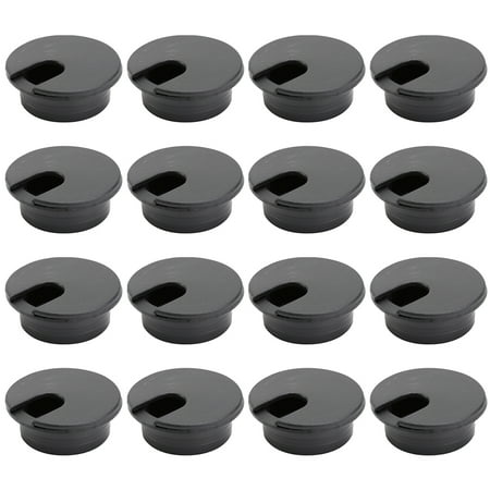 

30pcs Wire Hole Cover Black Table Cable Outlet Port Desk Cable Grommets