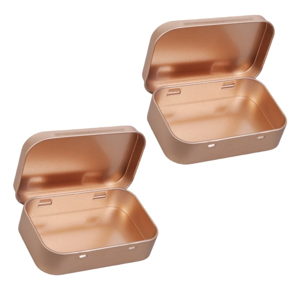WINDLAND Rustproof Flips Top Organizers Tins Portable Household Office Supply Storage