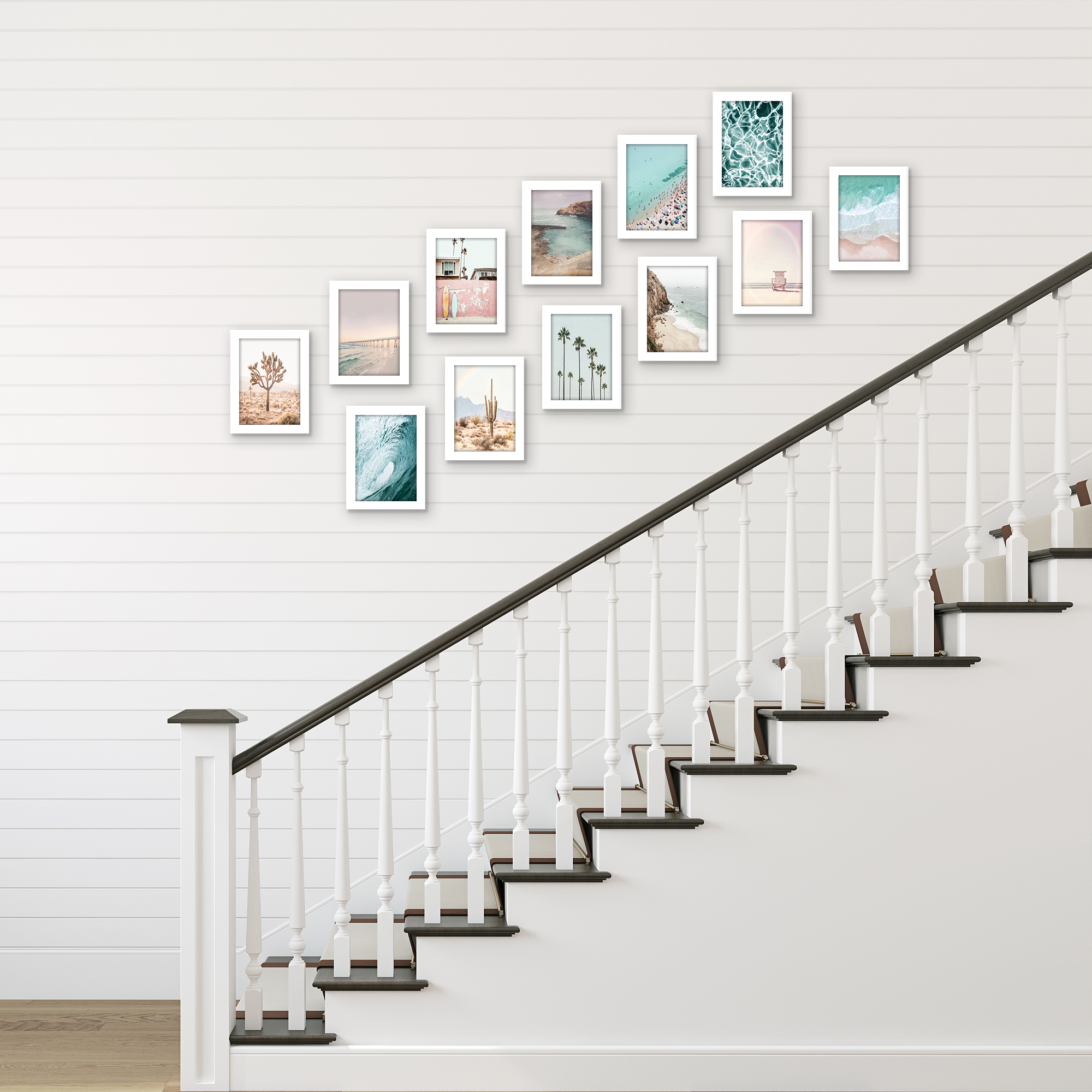 Americanflat 5" x 7" Picture Frame Set to Enhance Wall Decor - White - 12 Pack