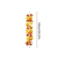 thumbnail image 3 of Artificial Fall Maple Leaf Garland With Mini Pumpkin Hanging Decor For Front Door Thanksgiving Home Ornament, 3 of 6