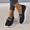 thumbnail image 5 of AUDeals Women's Wide Width Shoes, Memory Foam Work Sneakers with Casual Comfort for Everyday Walking (Black, 9), 5 of 7