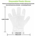 thumbnail image 2 of 400 guantes desechables: guantes de limpieza de trabajo desechables de plástico transparente y polietileno, 2 of 5