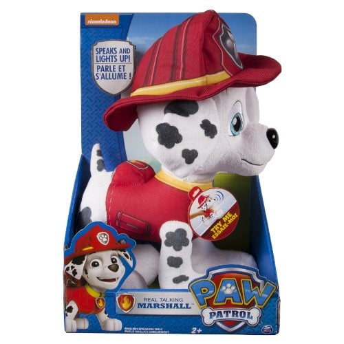 paw patrol real talking marshall plush