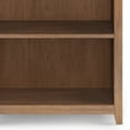 thumbnail image 5 of Amherst 30 inch Wide Solid Wood Transitional 5 Shelf Bookcase in Rustic Natural Aged Brown, 5 of 10