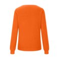thumbnail image 3 of Jalioing Women's V Neck Sweaters Long Sleeve Solid Color Casual Knit Tops Cotton Loose Basic Pullover Sweaters, 3 of 6