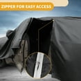 thumbnail image 4 of Funda para auto impermeable para todo clima, protección exterior completa contra el sol y la lluvia, con tiras reflectantes, negra para Toyota Corolla Sedan, 4 of 5