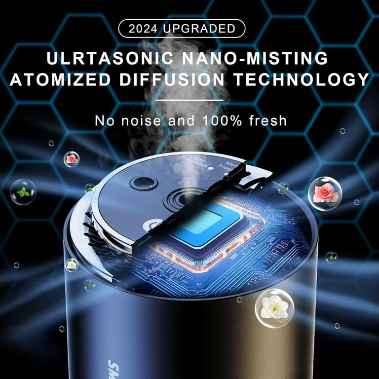 Smart Car Air Freshener, Rechargeable Car Air Freshener Diffuser