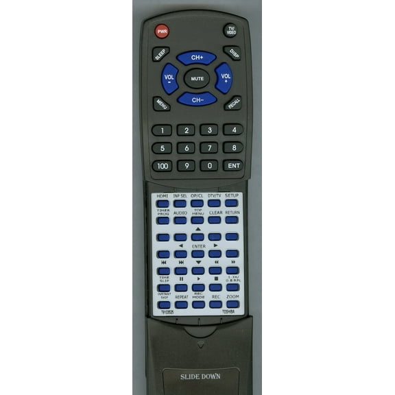 Replacement Remote for Toshiba 79103525, SE-R0264, DR570, DR570KU