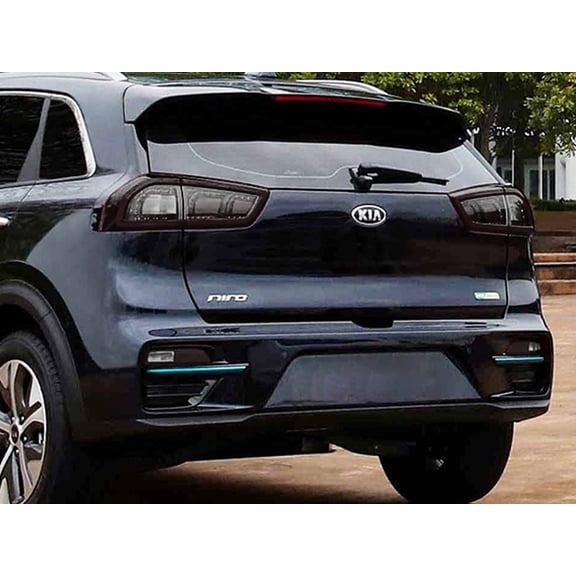 Rvinyl Tail Light Tint Covers Compatible with Kia NIRO 2017-2019 - Blackout Smoke
