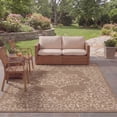 thumbnail image 3 of SAFAVIEH Courtyard Clodagh Medallion Indoor/Outdoor Area Rug, Brown/Beige, 8' x 11', 3 of 10
