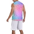 thumbnail image 2 of Sikiie Colorful Glitters Basketball Jersey Reversible Men's Mesh Athletic Sports Shirts Training Practice S-4XL3X-Large, 2 of 6