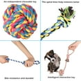 thumbnail image 4 of Amerteer Dog Rope Toys, 4 Pack Dog Rope Toys,Dog Chew Toys, Dog Playing Toys, Washable, Nearly Indestructible, 100% Natural Cotton Dog Rope Toy Set, Teething Toy for Small & Medium Dogs, 4 of 9