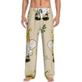 thumbnail image 2 of Kdxio Gnomes Bees And Sunflowers Print Men's Sleep Pajama Pant Lounge Pants with Pockets, 2 of 8