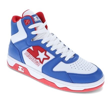 Starter Mens Breakaway 88 Mid Vegan Synthetic Leather Casual Lace Up Sneaker Shoe