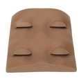 thumbnail image 1 of False Eyelashes Extension Practice Mannequin, PVC Soft Silicone Detachable Lightweight 3D Simulated Eyelash Training Model Head Washable   For Display Coffee Color, 1 of 8
