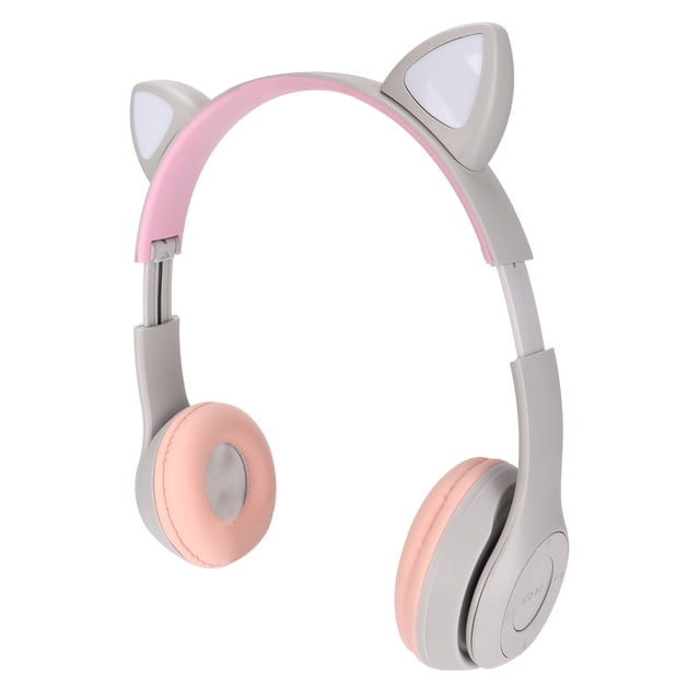 Headphones, Kids Headset Noise Cancelling LED Color Light Strong Bass For School For Kids