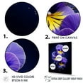 thumbnail image 3 of Designart "Moonlit Purple Pansies I" Pansies Wall Decor, 3 of 7