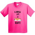 thumbnail image 3 of Inktastic Corgi Life is Rough Youth T-Shirt, 3 of 5