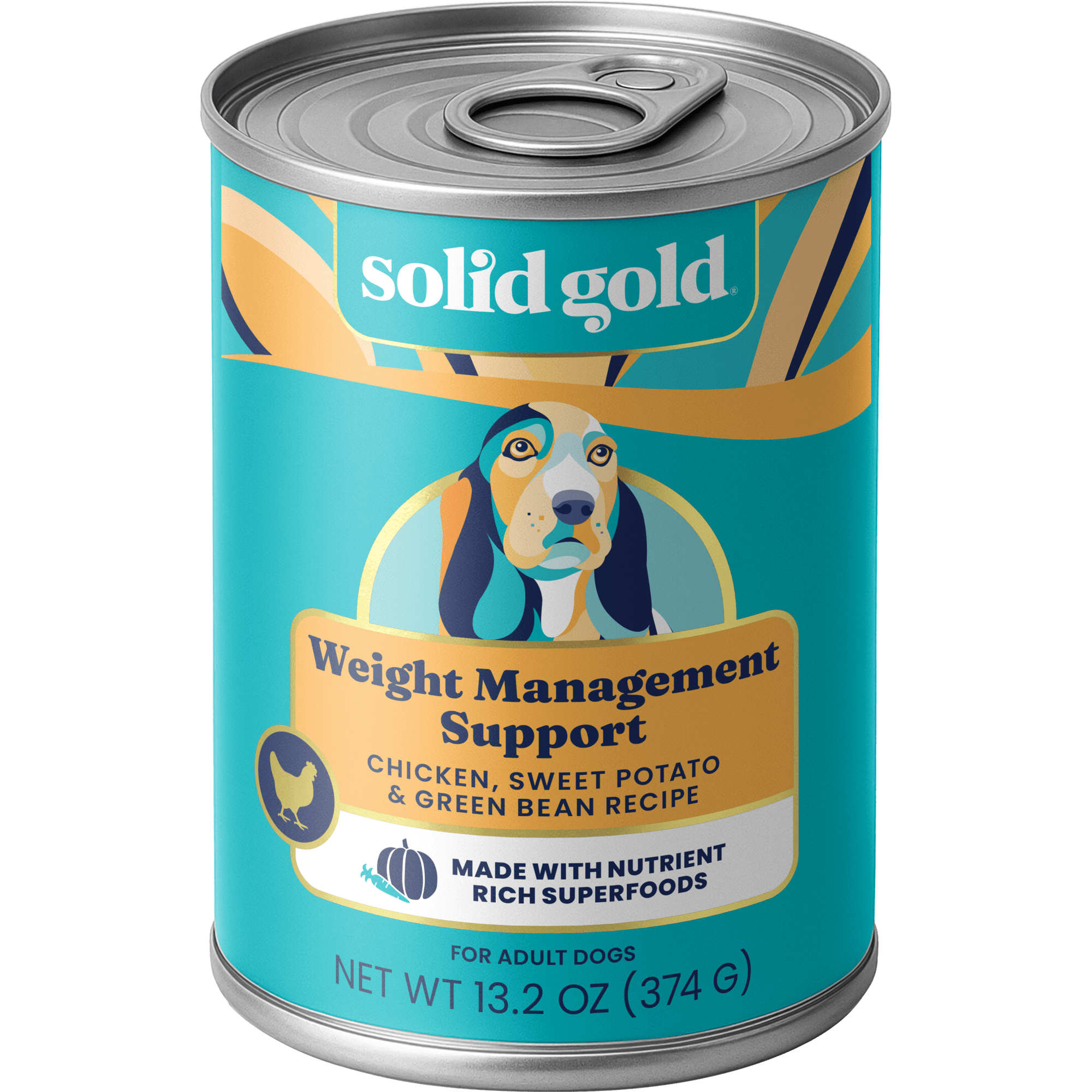 Solid Gold Fit & Fabulous Wet Dog Food, Grain-Free, 13.2 oz can