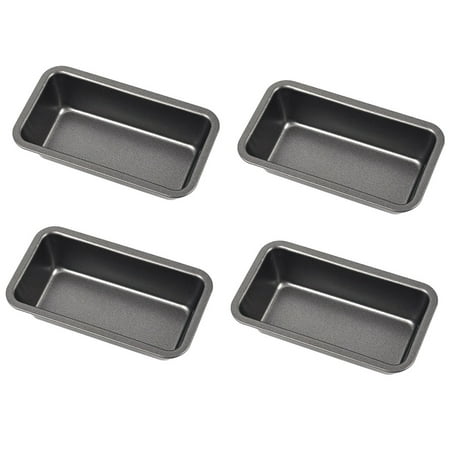 

4Pcs Bread Pans for Baking Nonstick Carbon Steel Loaf Pan Tray Toast Mold Cake Loaf Pastry Toast Box Baking Pan Bakeware