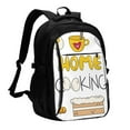 thumbnail image 1 of Balery Home Cooking Mochila con carga USB para hombre y mujer - Mochila impermeable y antirrobo para portátil con puerto USB para viajes, trabajo, estudios y universidad, 1 of 7