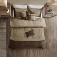 thumbnail image 4 of Madison Park Boone 7 Piece Comforter Set, California King, Brown, 4 of 5