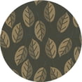 thumbnail image 1 of Ahgly Company Machine Washable Indoor Square Transitional Chocolate Brown Area Rugs, 3' Square, 1 of 7