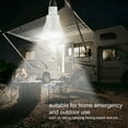 thumbnail image 3 of Solar Powered Led Light Bulb, VONTER Portable Lantern Lamp Spotlight Indoor Outdoor Garden Office Kitchen Reading with Solar Panel for Garden Patio Yard Hiking Camping Tent Fishing Lighting(2 Pack), 3 of 7