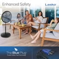 thumbnail image 6 of Lasko Cyclone 18" Oscillating Pedestal Fan with Adjustable Height and Tilt-Back Head for Whole Room Cooling, Black, S18910, 6 of 12