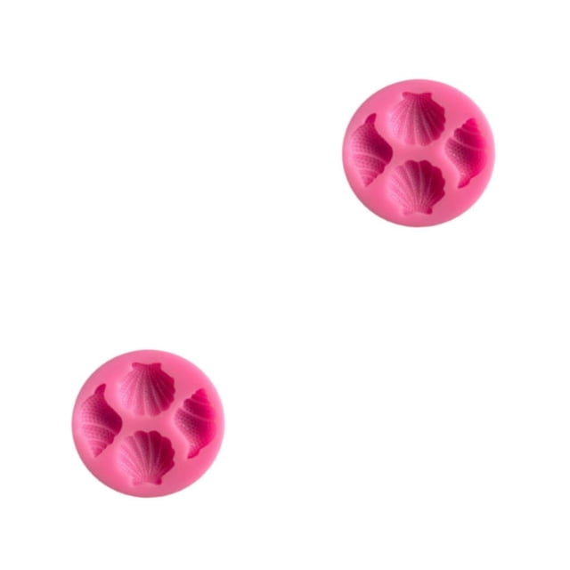 Toystoory Molde de epoxi de espejo de concha de concha, simulación abrasiva de estrella de mar, decoración de pastel de Chocolate de silicona, Tipo 2 2piezas