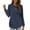 Navy, variant on Hauaitttt Women Solid Color Lightweight Long Sleeve Sweatshirt with Asymmetrical Hem Fall Sweat Shirts Zippe Hoodie Women Christmas Hoodie Women Sweater Jacket Women Jackets Work Women Fall Long
