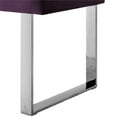 thumbnail image 6 of Posh Living Myles Tufted Velvet Bench with Stainless Steel Legs in Purple/Chrome, 6 of 8
