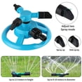 thumbnail image 4 of Lawn Sprinkler RXIRUCGD Automatic Garden Water Sprinklers Lawn Irrigation System Large Area Coverage Rotation 360 Degree, 4 of 5