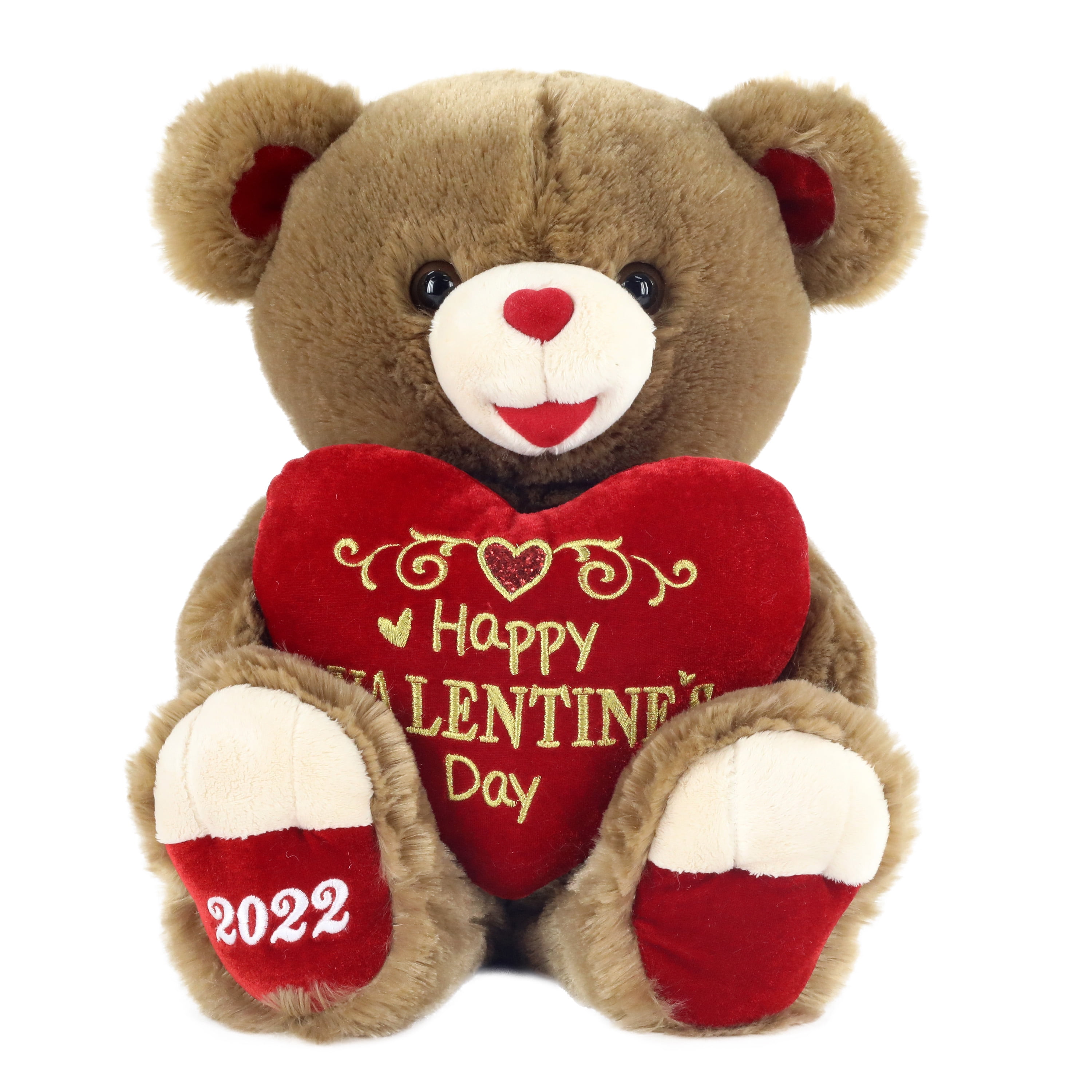 13" Brown Plush Doll Teddy Bear Stuffed Animal Toy Birthday Valentines Gift