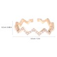thumbnail image 2 of 2Pcs Adjustable Wave Designed Rings Women Wave Appearance Rings Fashion Finger Rings, 2 of 8