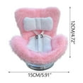 thumbnail image 2 of Doll Car Seat for 17cm Dolls, Doll Car Seat with Air Vent Clip and Desktop Stand, Cute and Functional Car Ornament for Doll Fans, Collectors [Pillow] Pink, 2 of 8