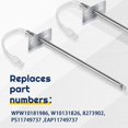 thumbnail image 3 of 2 Pieces Range Oven Temperature Sensor Probe Replacement Part Oven Sensor Assembly Oven Fixing Tools for Most Oven Fixing Replacement Parts for WPW10181986 8273902 W10131826, 3 of 7