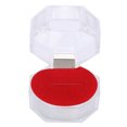 thumbnail image 1 of Transparent Jewelry Box Ring Earring Ear Stud Storage Case transparent jewelry box Soft Cushion Design Jewelry Case, 1 of 8