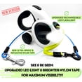 thumbnail image 3 of Correa retráctil para perros Snuggle Paws de 5 m con linterna LED de 30 kg, 3 of 9